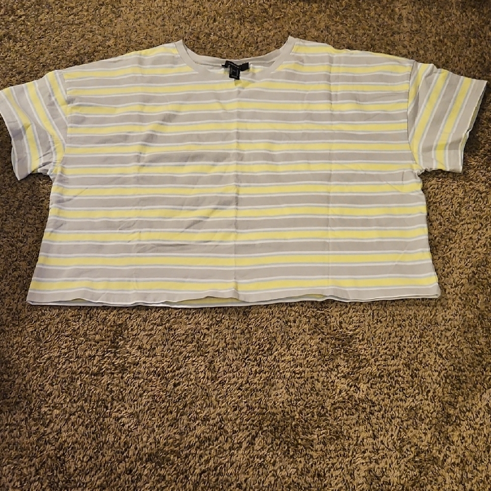 Striped T-Shirt in Yellow and Gray
